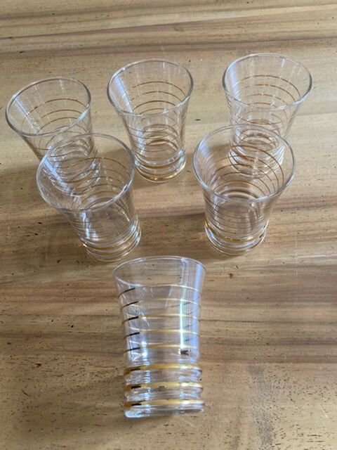 Set of vintage fifties glasses