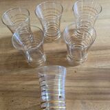 Set of vintage fifties glasses