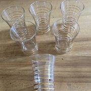 Lot de verres vintage années cinquantes