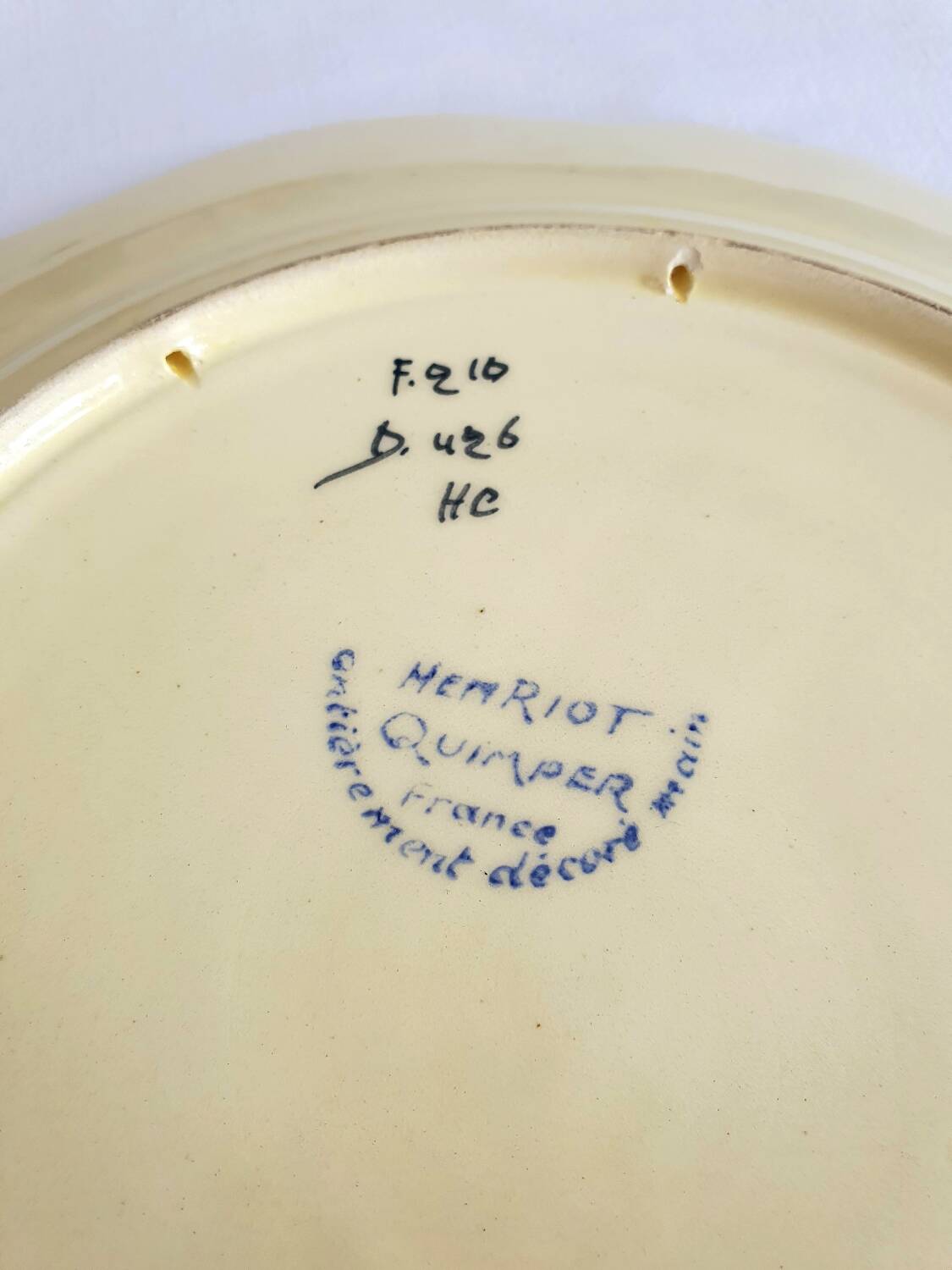 Large Henriot Quimper dish