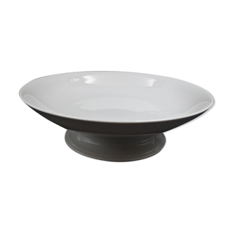 Plat en porcelaine blanche coupe sur pied idéale pour les fruits ou dessert! Vers 1920-1930