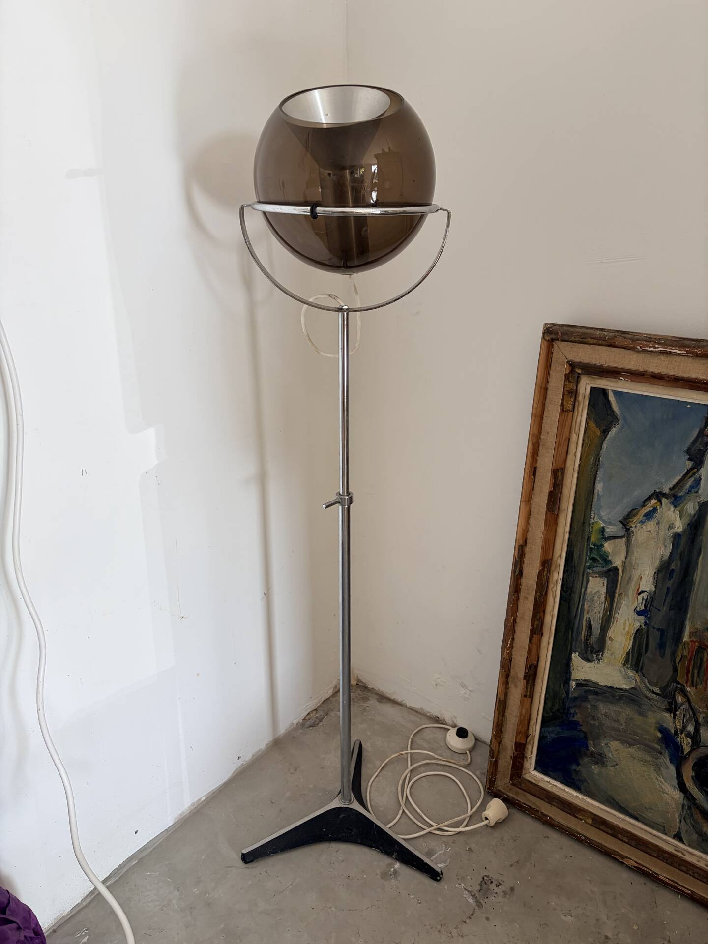 Lampadaire vintage Raak globe 2000