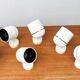 Mid-century German Space Age wall lamps or ceiling lights by Arnold Berges for Staff Leuchten, 1970s, set of 7.