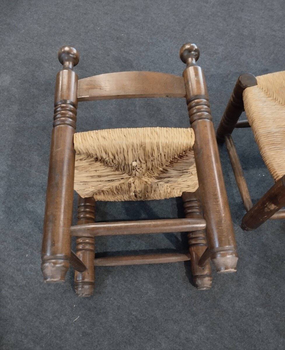 Pair of Chairs - Brutalist - Designed by Charles Dudouyt - c. 1940