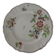 Plat rond  Sarreguemines faience ancienne fleurs STRASBOURG