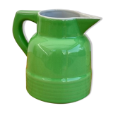 Vintage green earthenware pitcher
