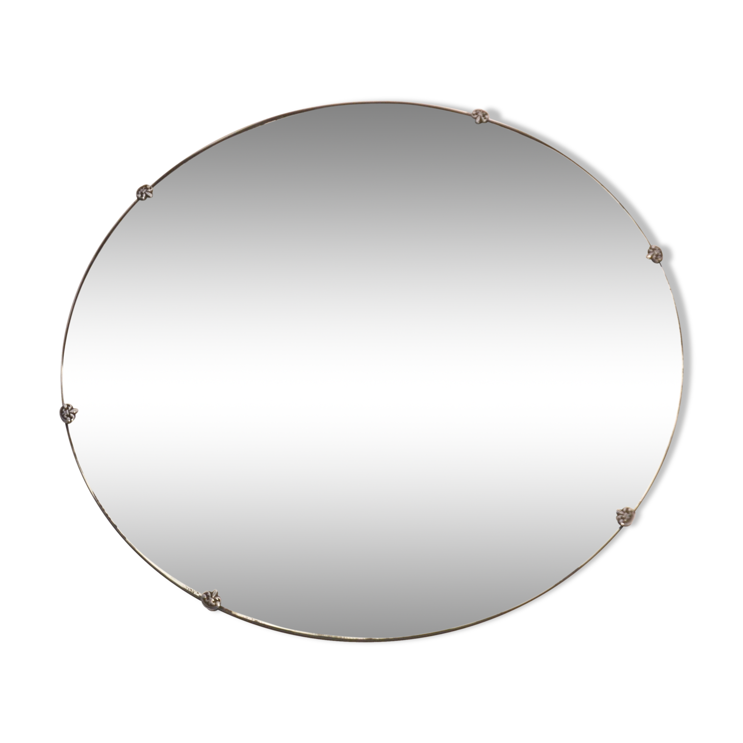Mirror round beveled 50 years 50x50cm