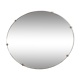 Mirror round beveled 50 years 50x50cm