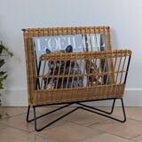 Rattan magazine rack Raoul Guys