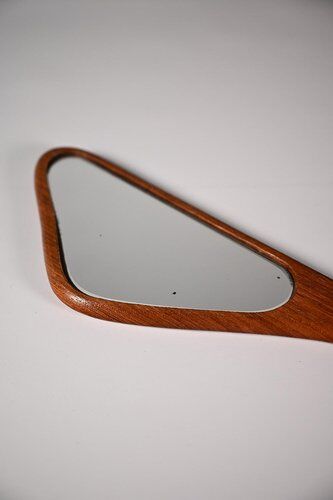 Danish Hand Mirror in Teak