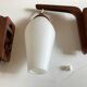 Pair of Scandinavian boomerang pendant lamps 1960