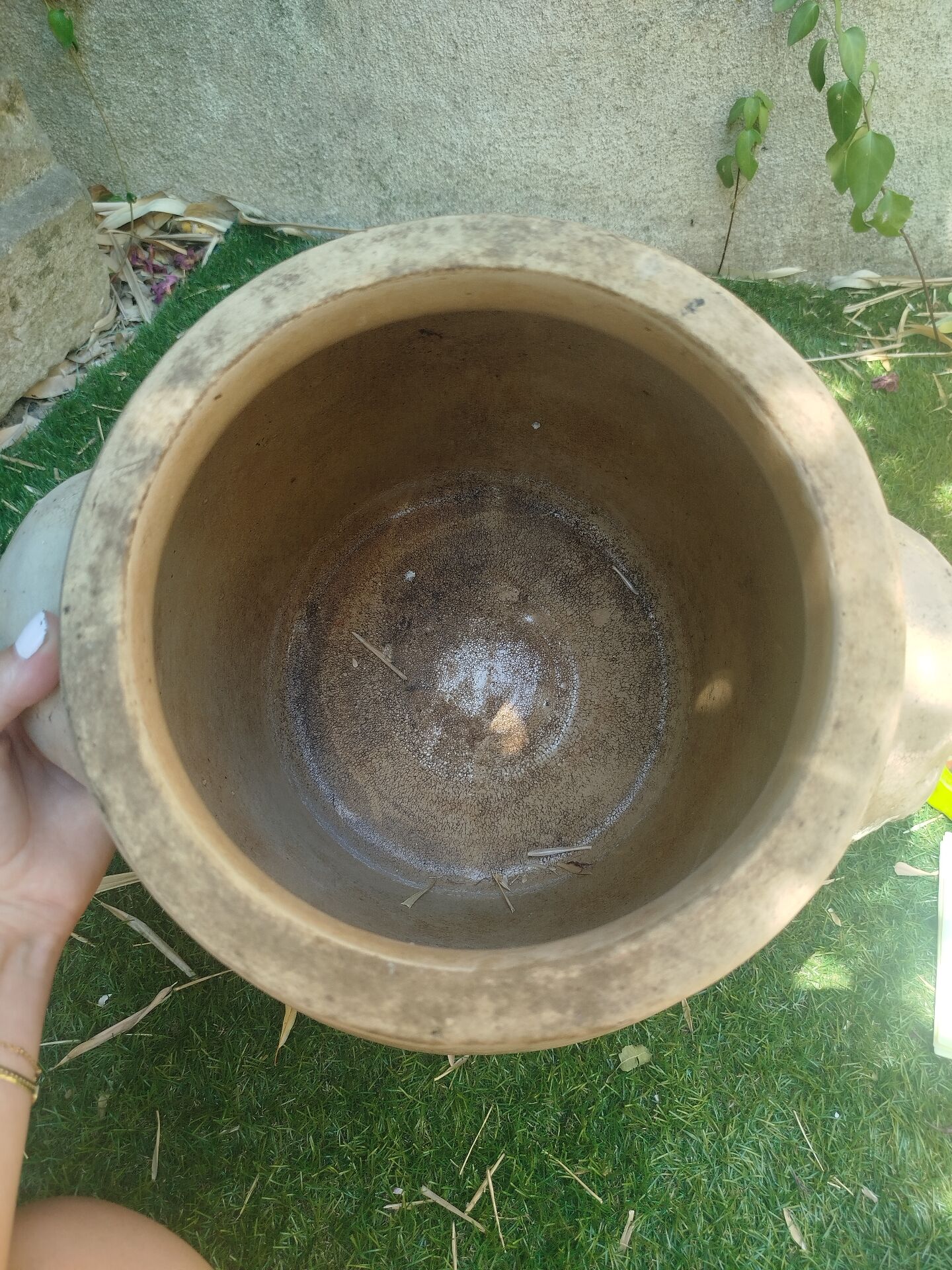 Ancienne poterie, pot à graisse