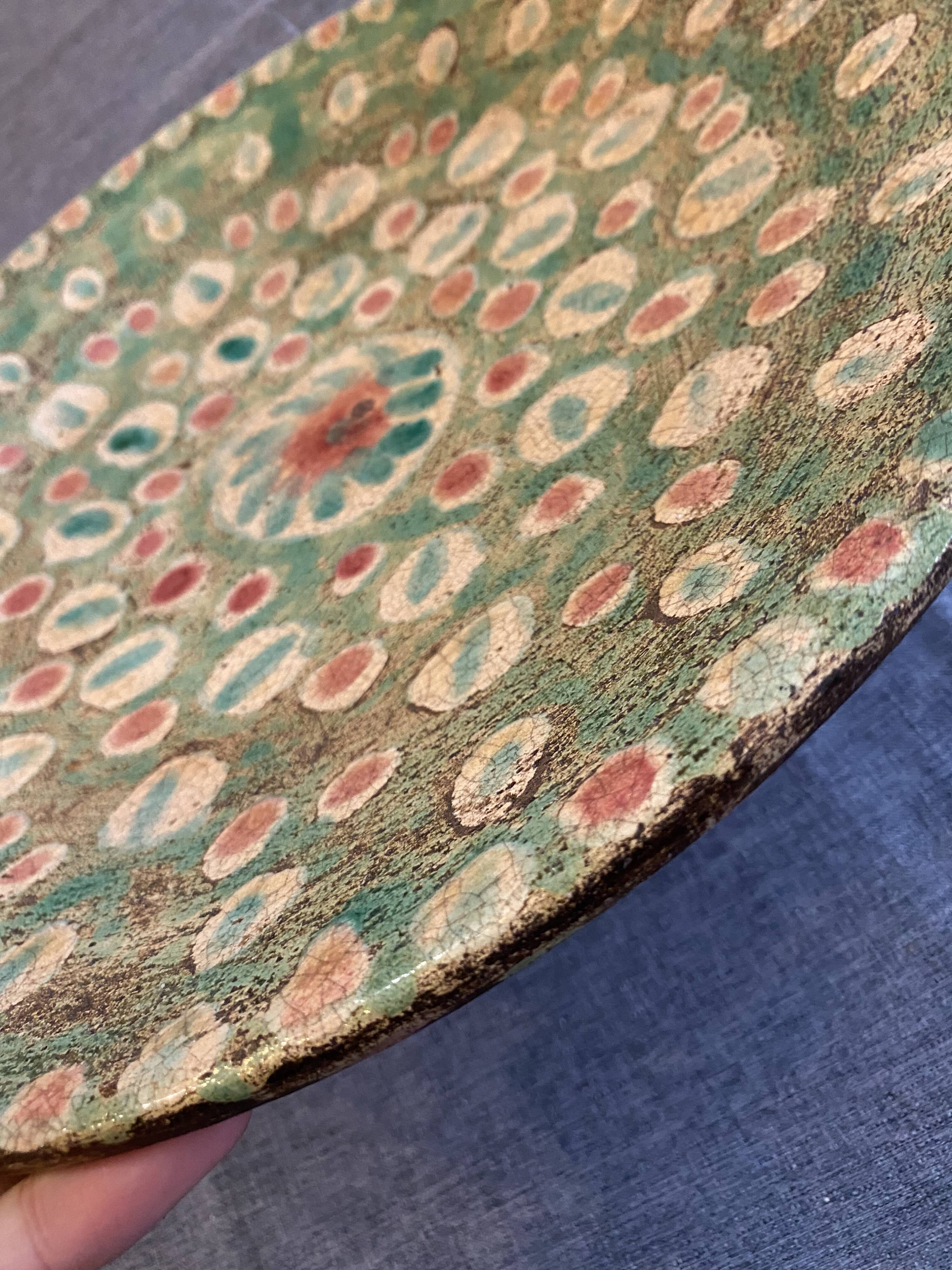 Ceramic plate signed Jean Besnard