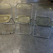 Suite de 3 chaises pliantes Plia par Giancarlo Piretti pour Castelli