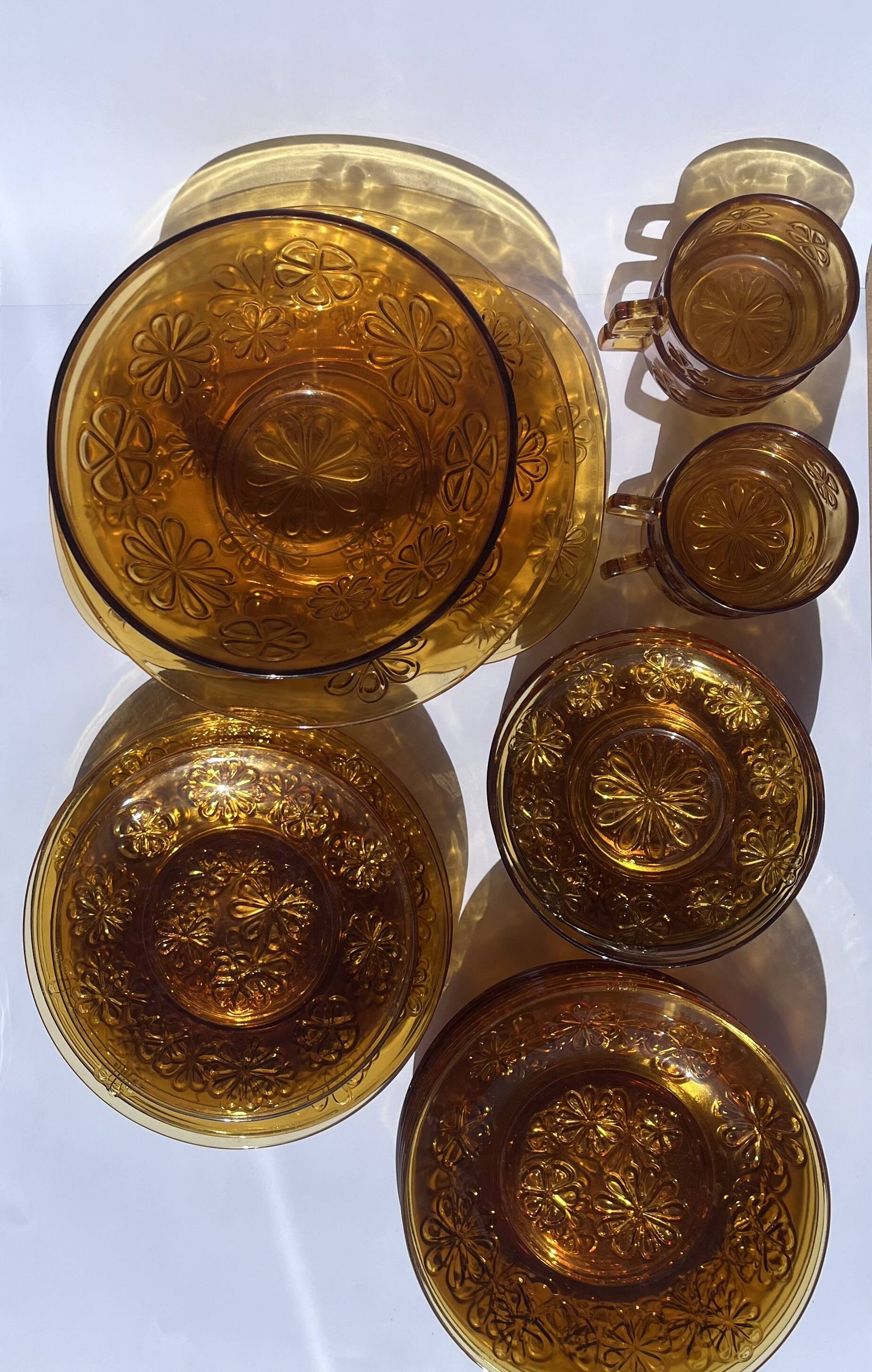 Vereco tableware (Daisy model) smoked glass