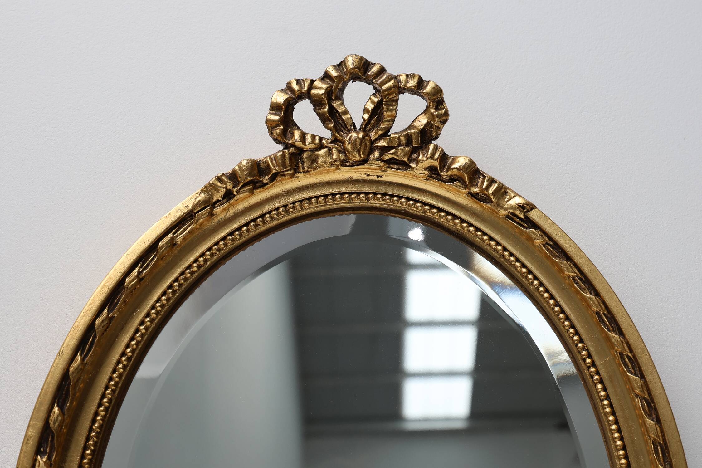 Dutch Wood with Beveled Louis-Philippe Style Mirror labeled Pieterman, 1950