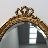 Dutch Wood with Beveled Louis-Philippe Style Mirror labeled Pieterman, 1950