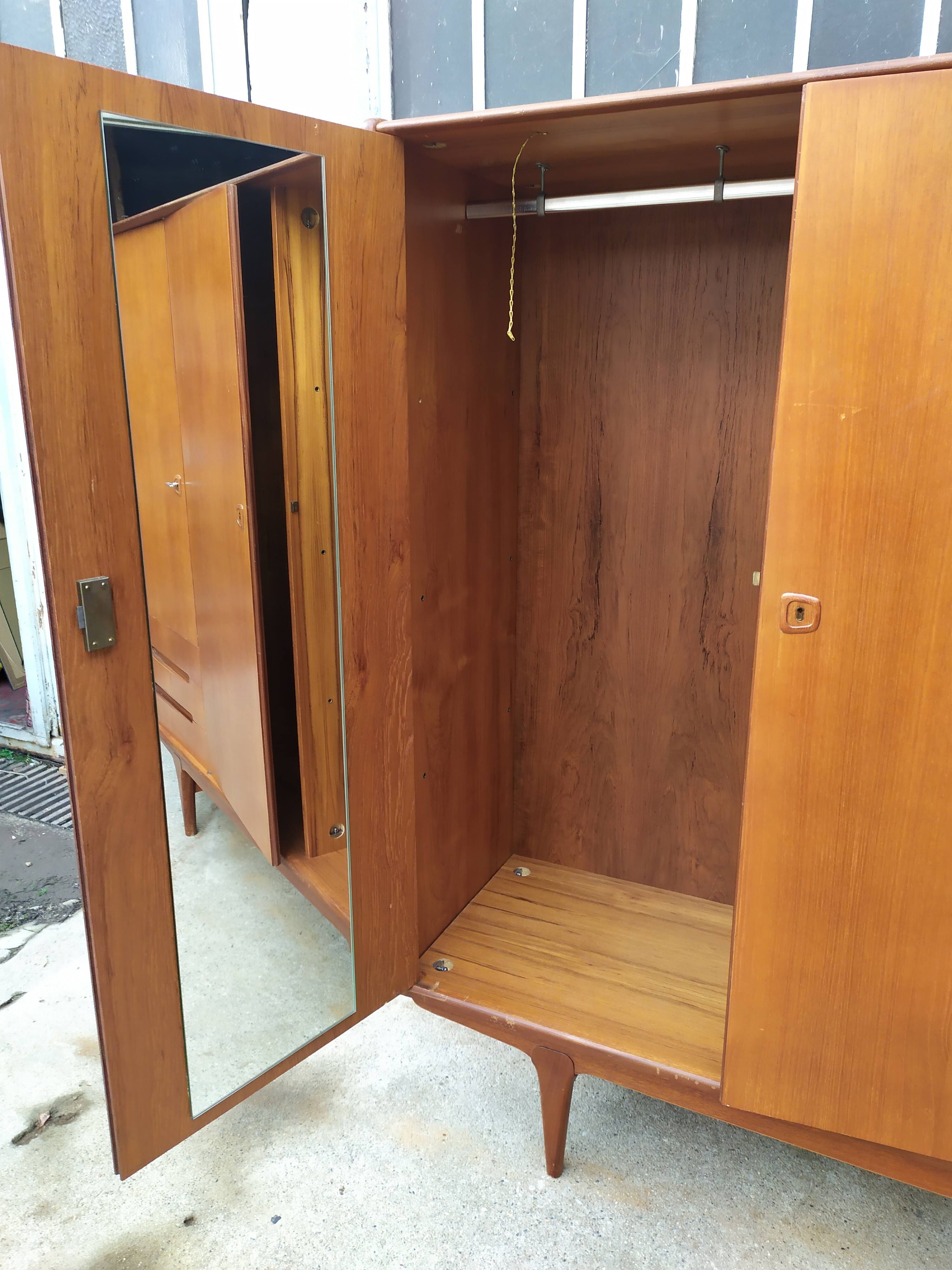 Scandinavian wardrobe teak