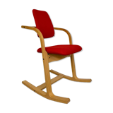 Stokke Varier Actulum red Scandinavian design rocking chair