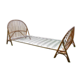 Vintage rattan bed 90X190