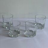 4 vintage octime glasses