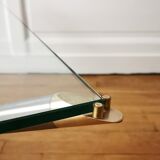 “Mikado” coffee table in metal and glass