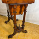 A Romantic Victorian Burr Walnut Sewing & Work Table Mid–Late 19th Cen