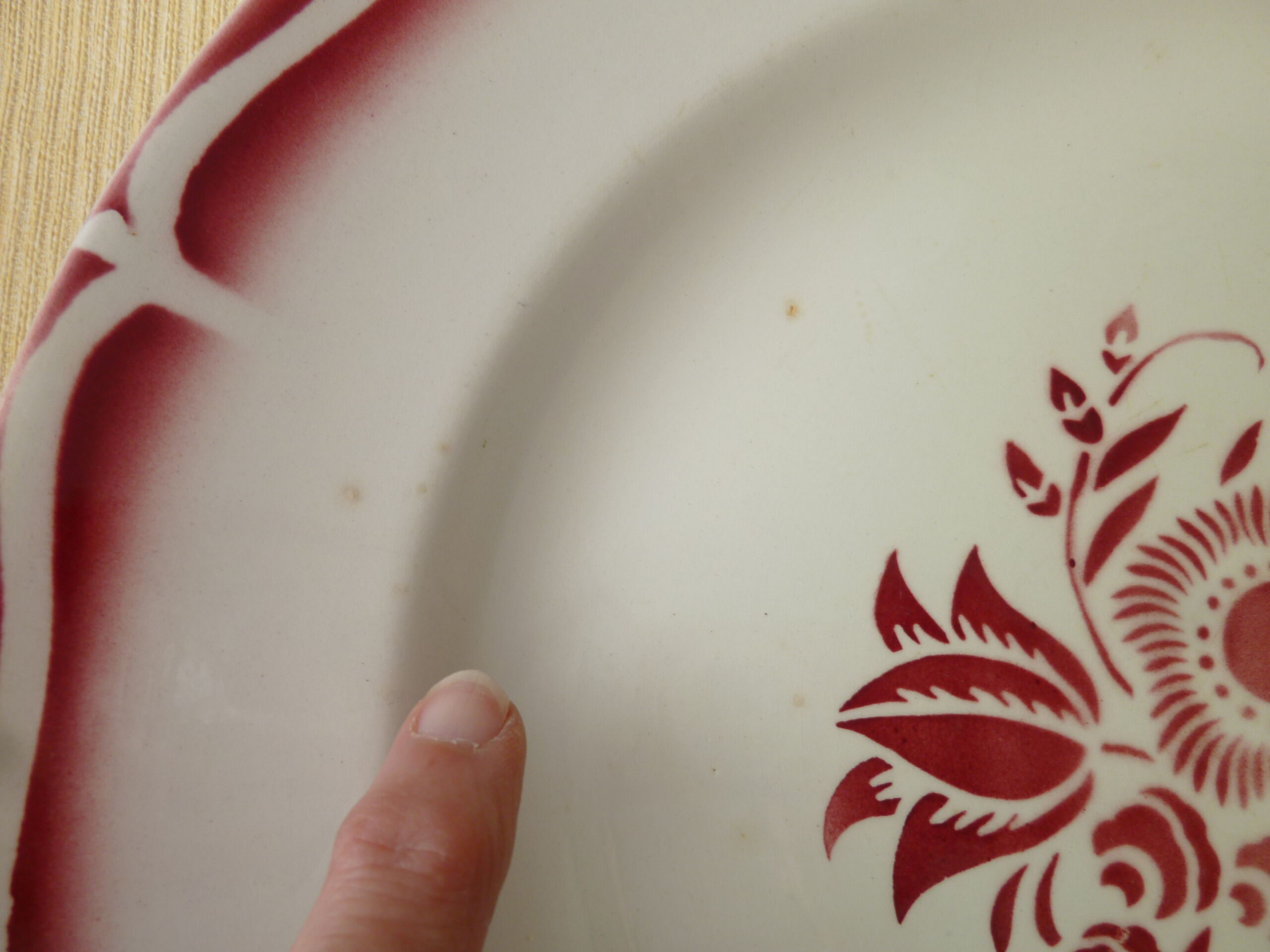 Faïence dish Digoin Sarreguemines Model Ala