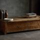 Table basse en chêne rustique vernaculaire, France, 20e siècle