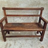 Antique oak bench hall bench 105 cm
