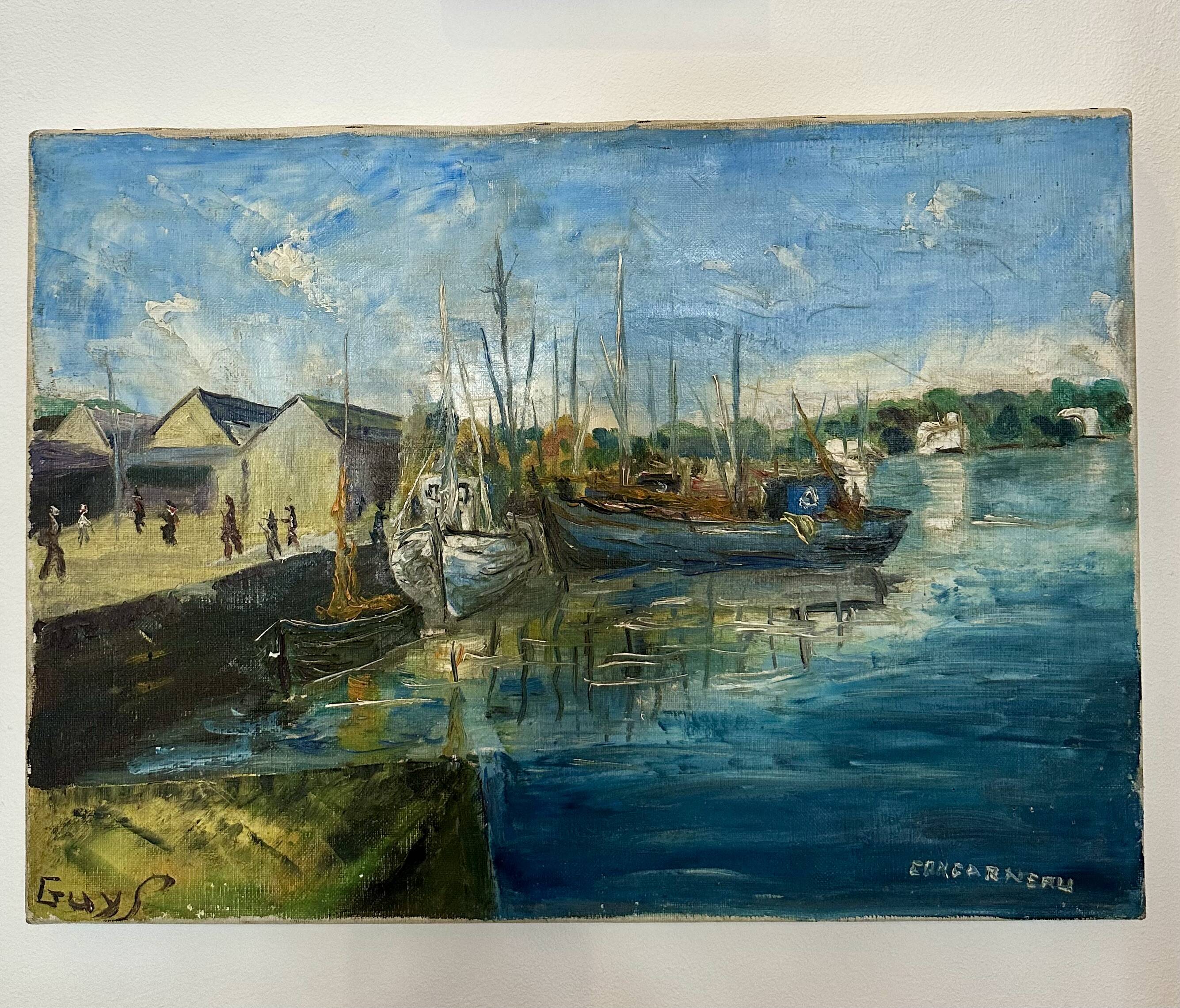 Original oil by Guy Pennamen – Concarneau, Brittany