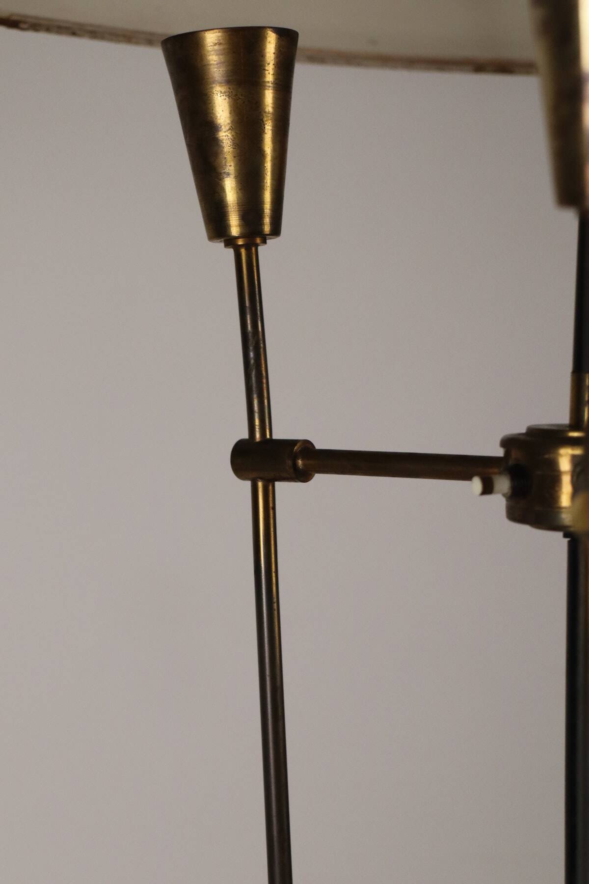 Vintage Arlus floor lamp in metal and brass, 1960
