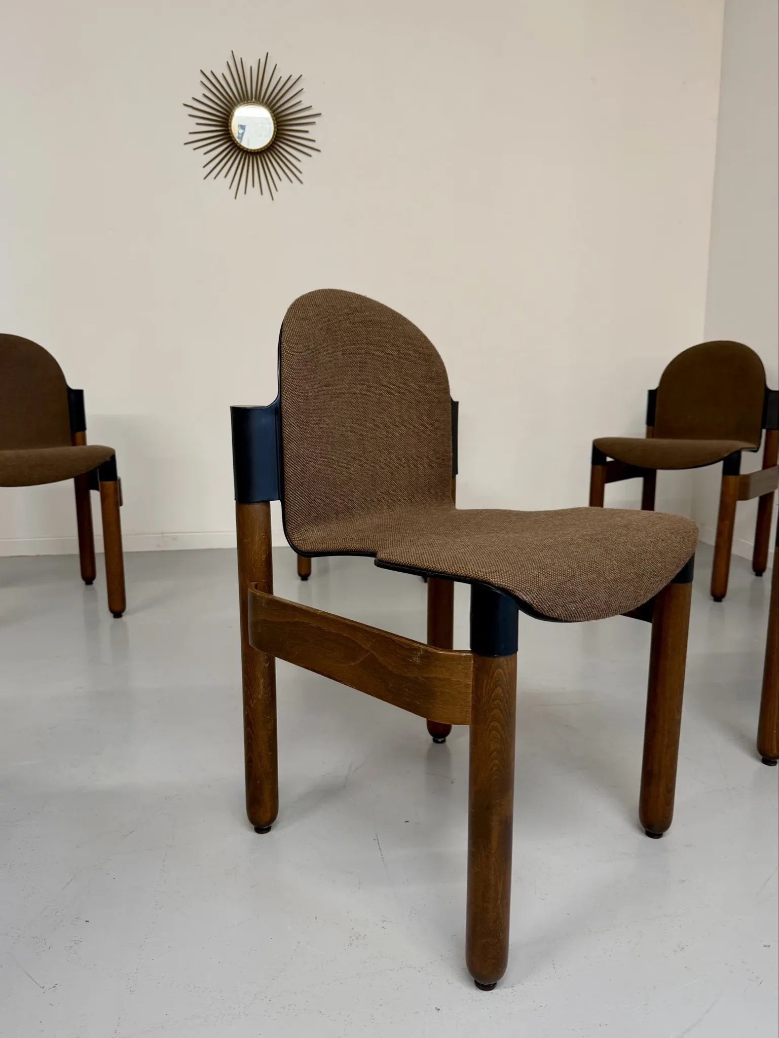 Set of 6 postmodern Thonet Flex chairs designed by Gerd Lange, vintage 80s.