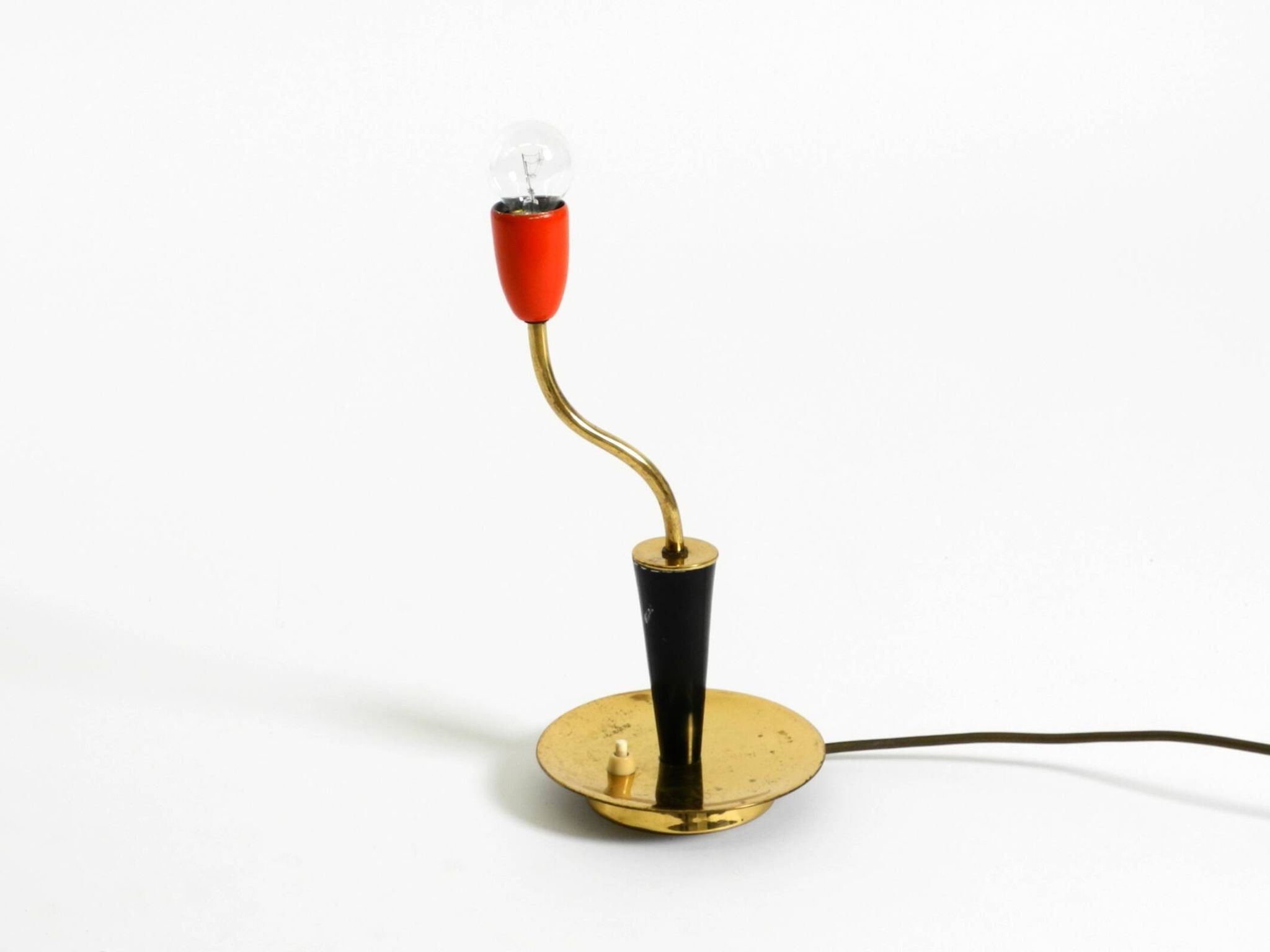 Beautiful original Mid Century Modern brass table lamp