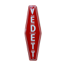 Advertising plate in enamelled sheet metal of the famous Belgian beer Vedett