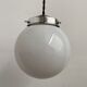 Lot 2 vintage opaline hanging lamps