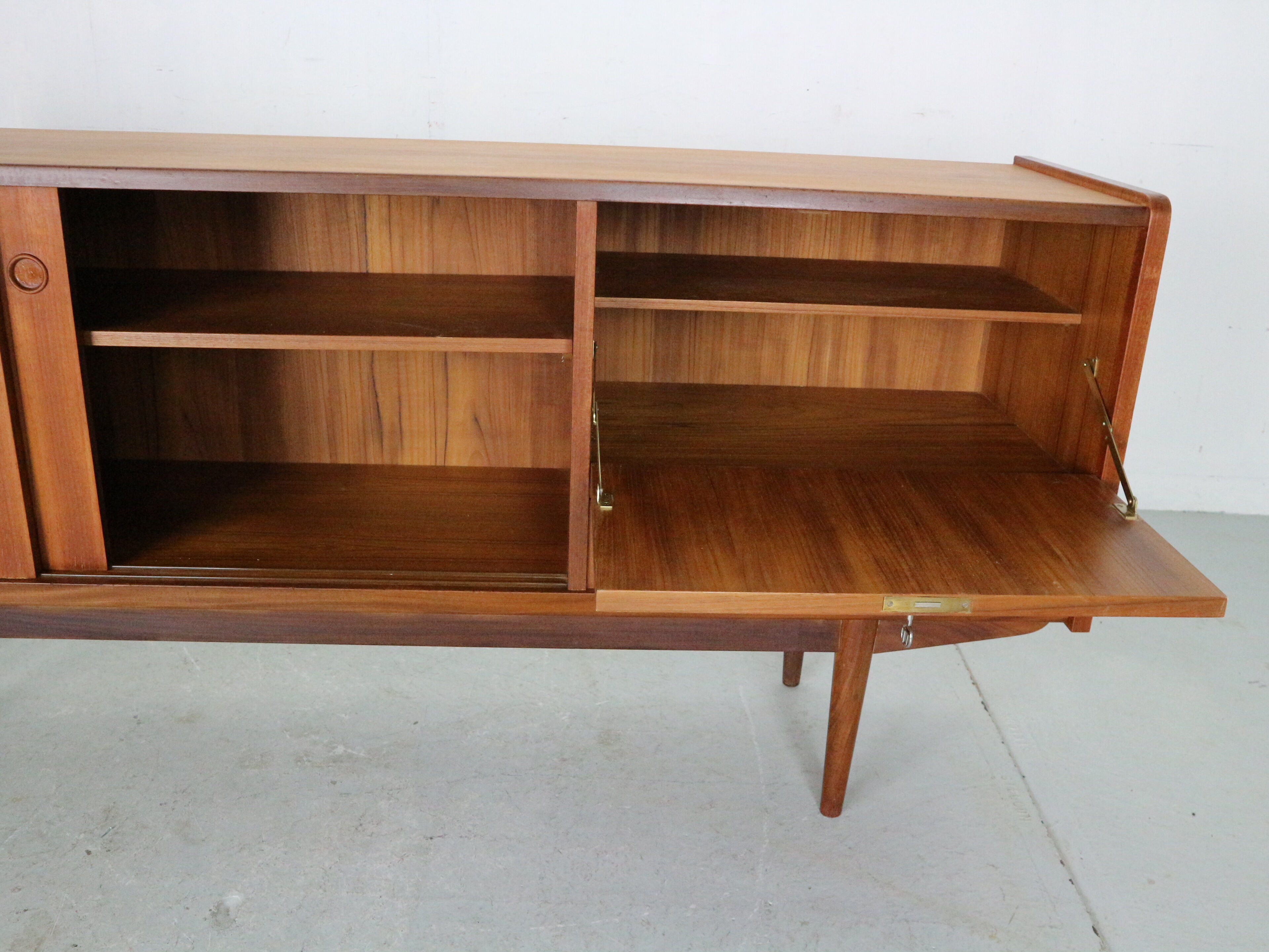 Scandinavian modern teak sideboard 1960's Denmark