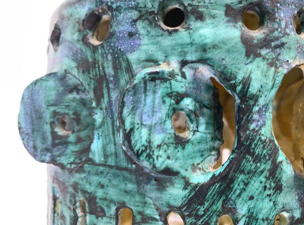 Mid-century ceramic pendant lamp, 1960s