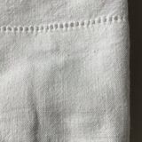 JC embroidered single sheet with crocheted lace