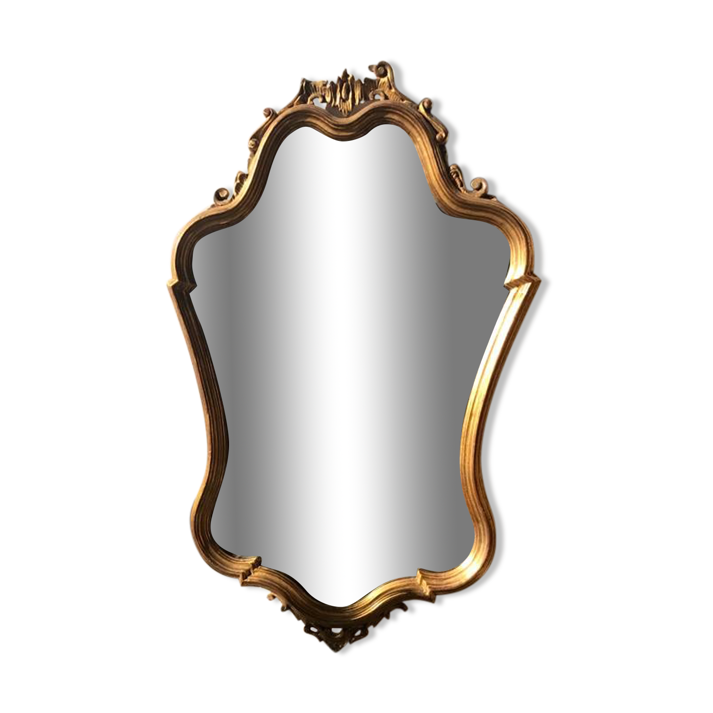 Gilded mirror louis XV H style:82cm