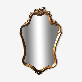 Miroir doré de style Louis XV H:82cm