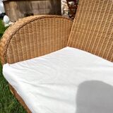 Banquette rotin / osier