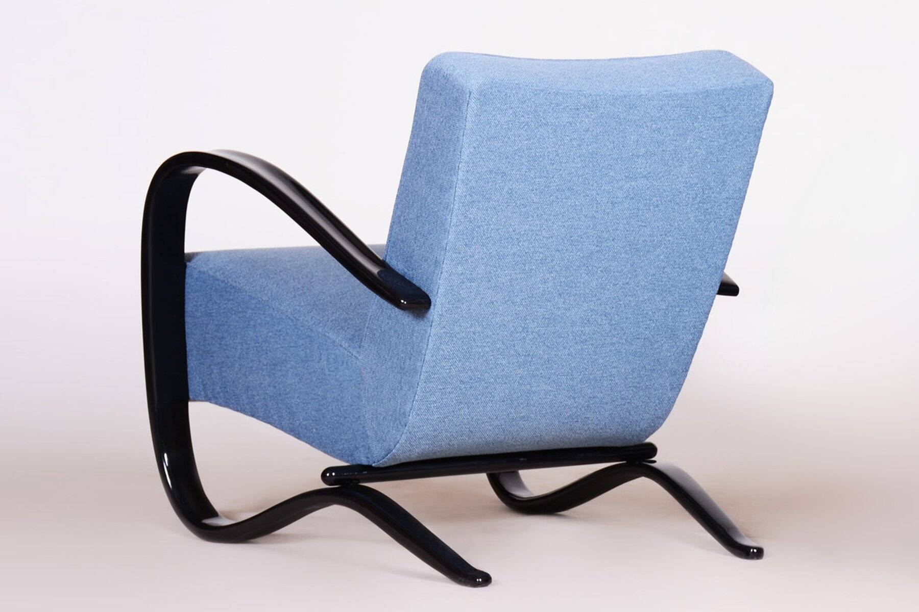 Czech Art Deco Beech Armchair attributed to J. Halabala for Up Zavody, 1930s