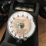 Telephone black bakelite littré