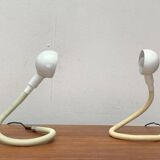 Vintage Space Age clamp lamp Italian Hebi by Isao Hosoe for Valenti Luce, 1970s, set of 2