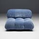 Canapé Camaleonda en Velours Bleu par Mario Bellini pour B&B Italia, Italie, 1970s