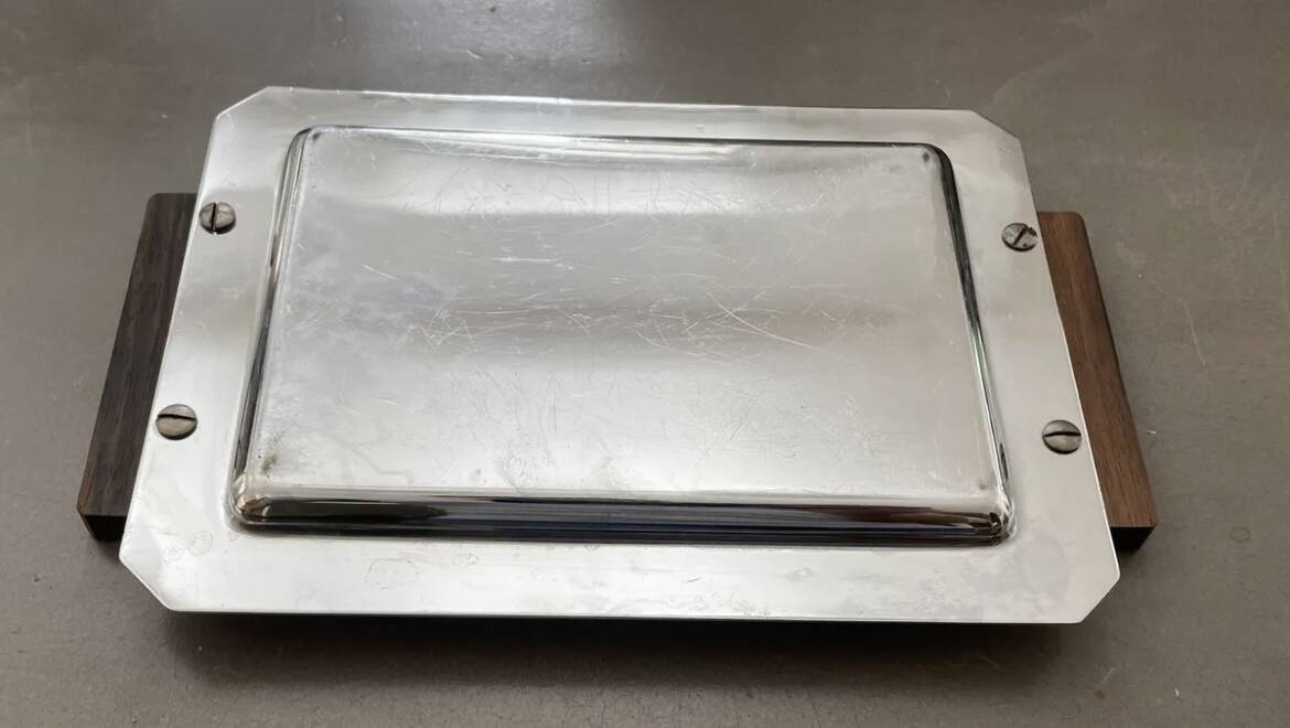 Art deco tray year 30 rosewood in the spirit of Puiforcat