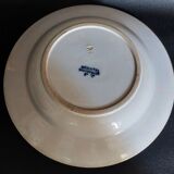 Pair of plates, one soup and one flat, Badonviller, Oriental decoration, early 10th century