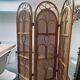 Vintage Italian rattan and bamboo room divider