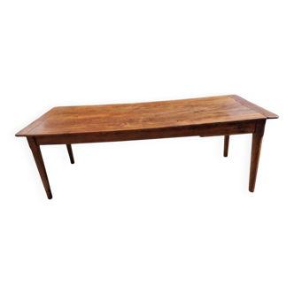 Ancienne table de ferme en merisier